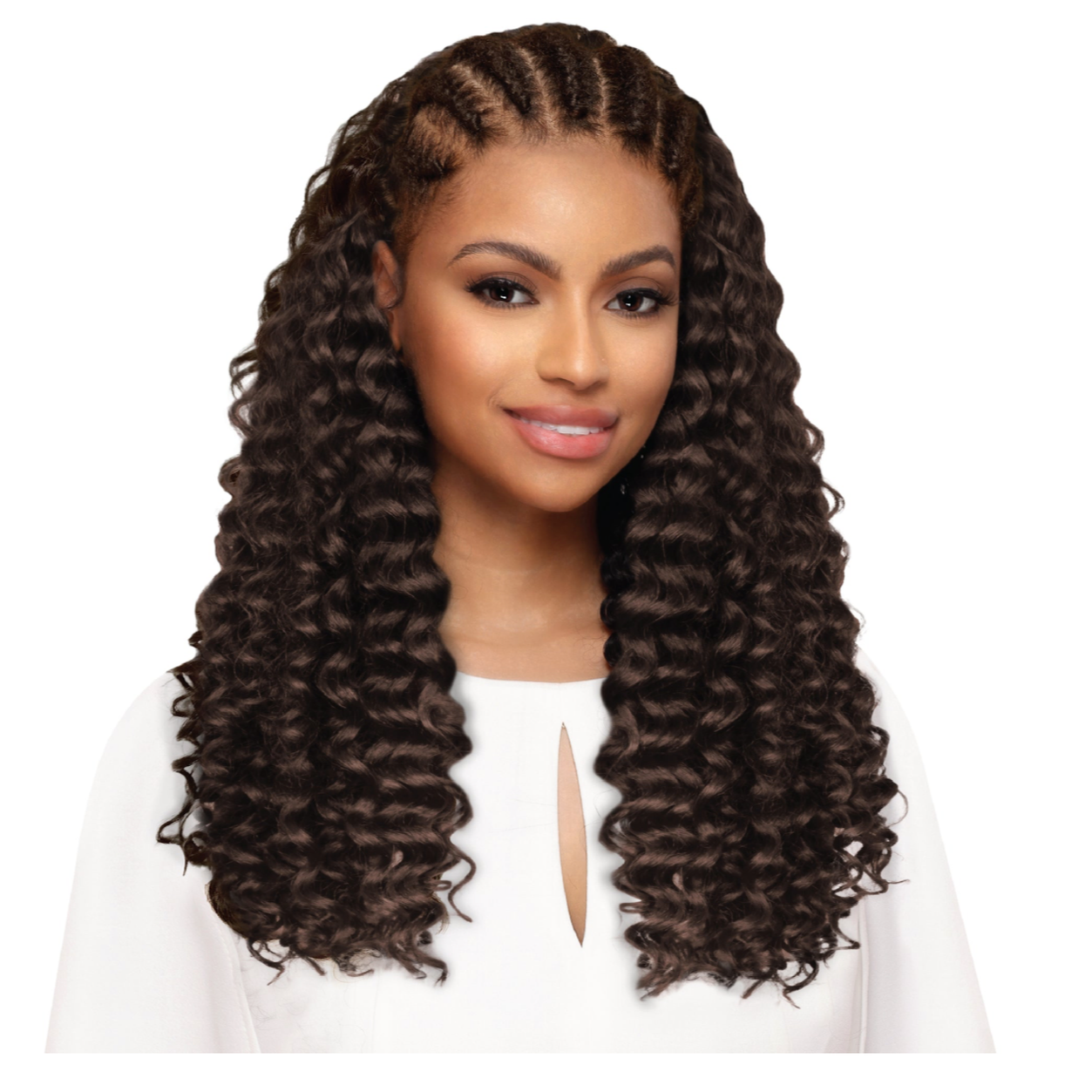 Eve Hair Inc. The Scarlet French Deep Wave Bulk Human Hair Blend Braiding Hair (Copy) (Copy)