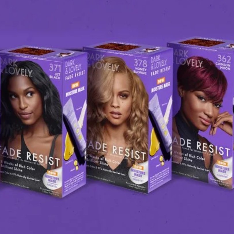 Dark and Lovely SoftSheen Carson Fade Resist Hair Color house of hair box dye color at home kit dark lovely