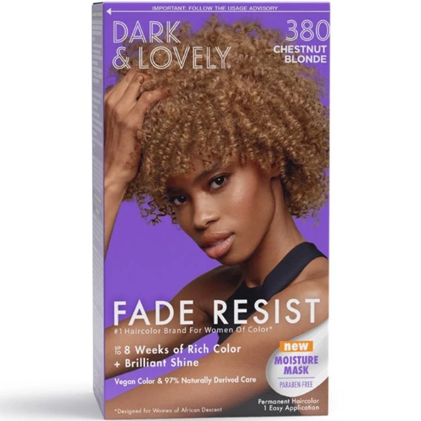 Dark and Lovely SoftSheen Carson Fade Resist Hair Color house of hair box dye color at home kit dark lovely Chestnut Blonde