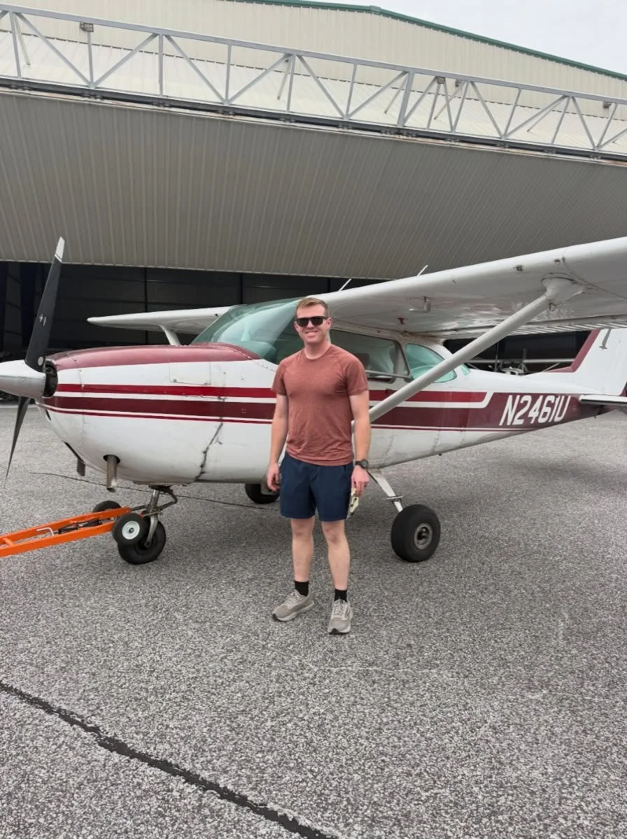 Congratulations Nick! First solo!!! #learntofly