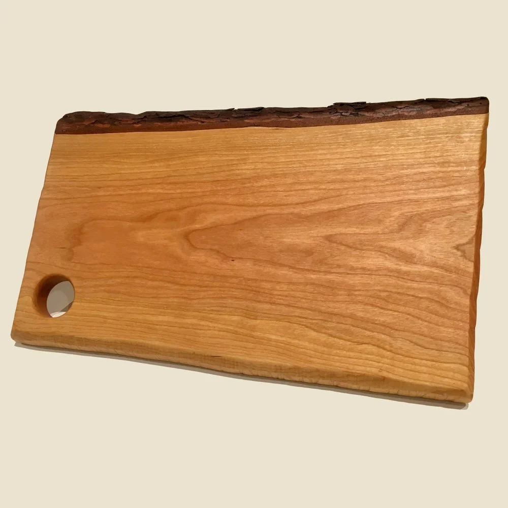 Cherry Live Edge Cutting Board