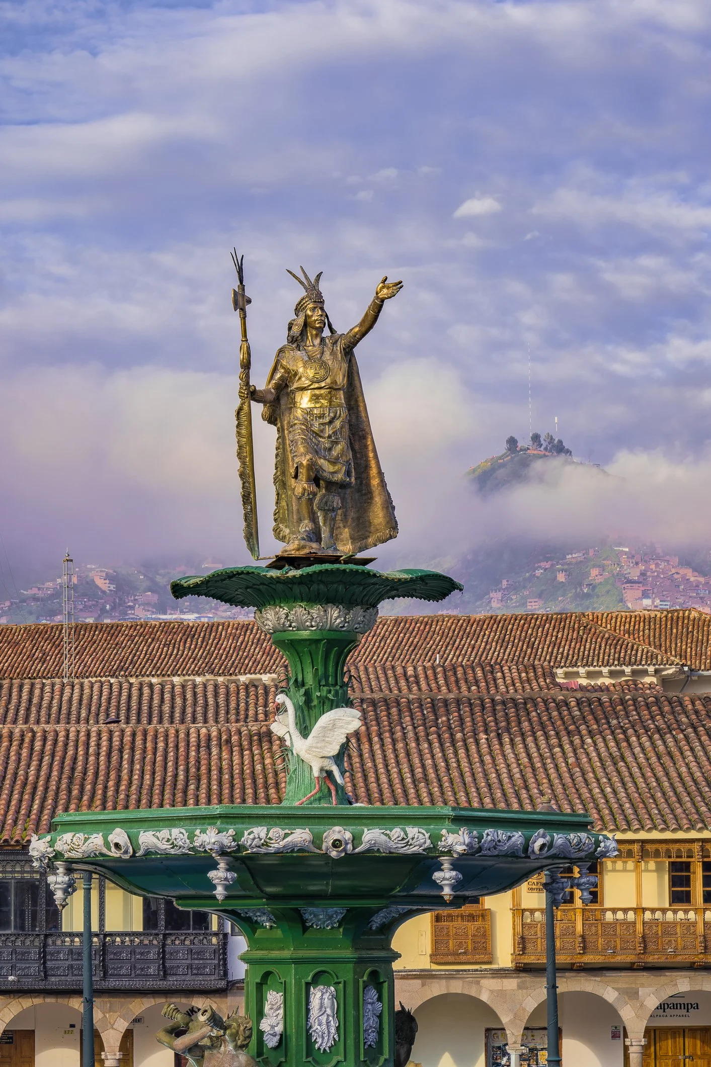 Fountain at Plaza de Armas, Cusco