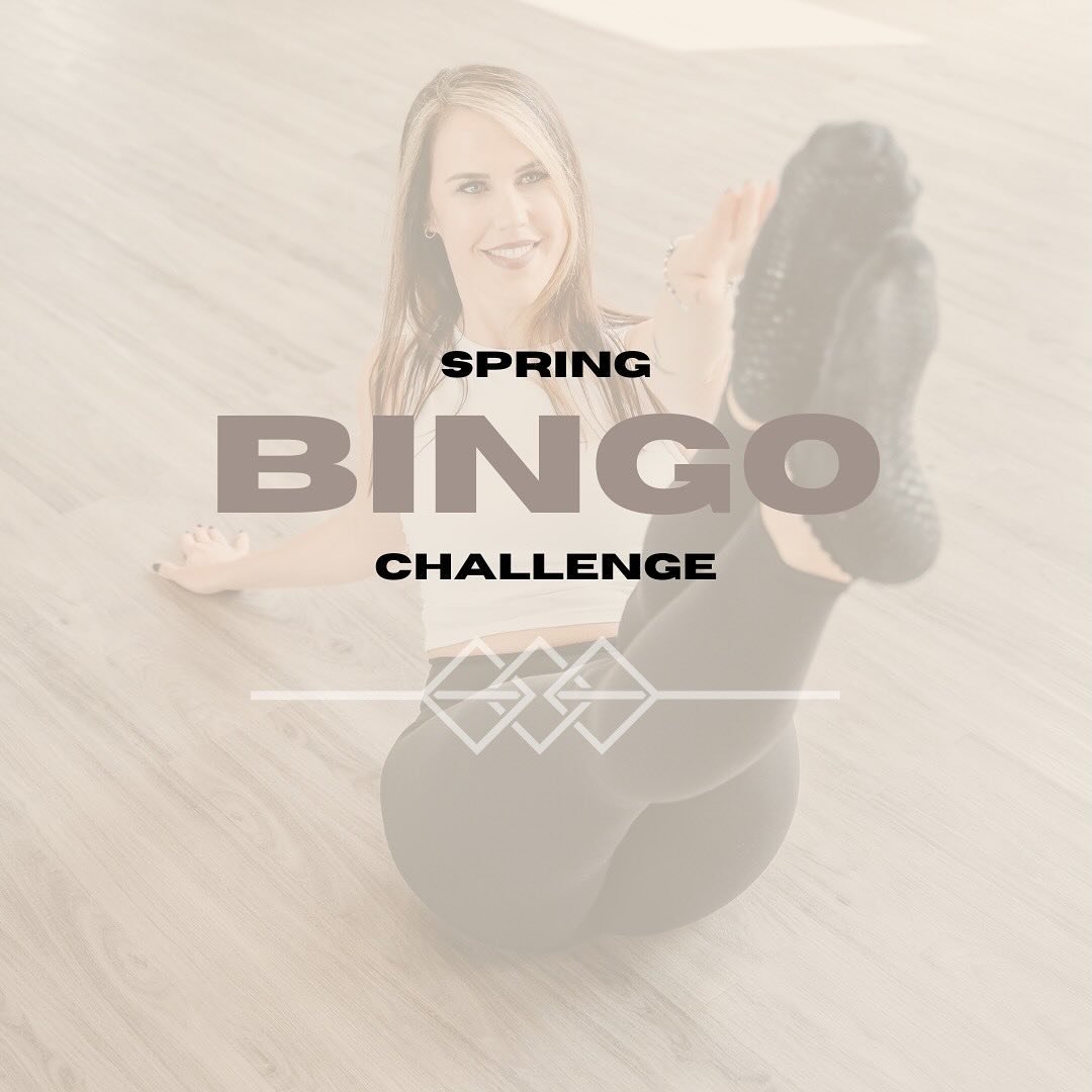 Spring Bingo Challenge 🤩 Complete 16 mini challenges in the month of June and be entered to win a grand prize worth over $400. Free to play with any studio pass or membership. Link in bio to sign up!