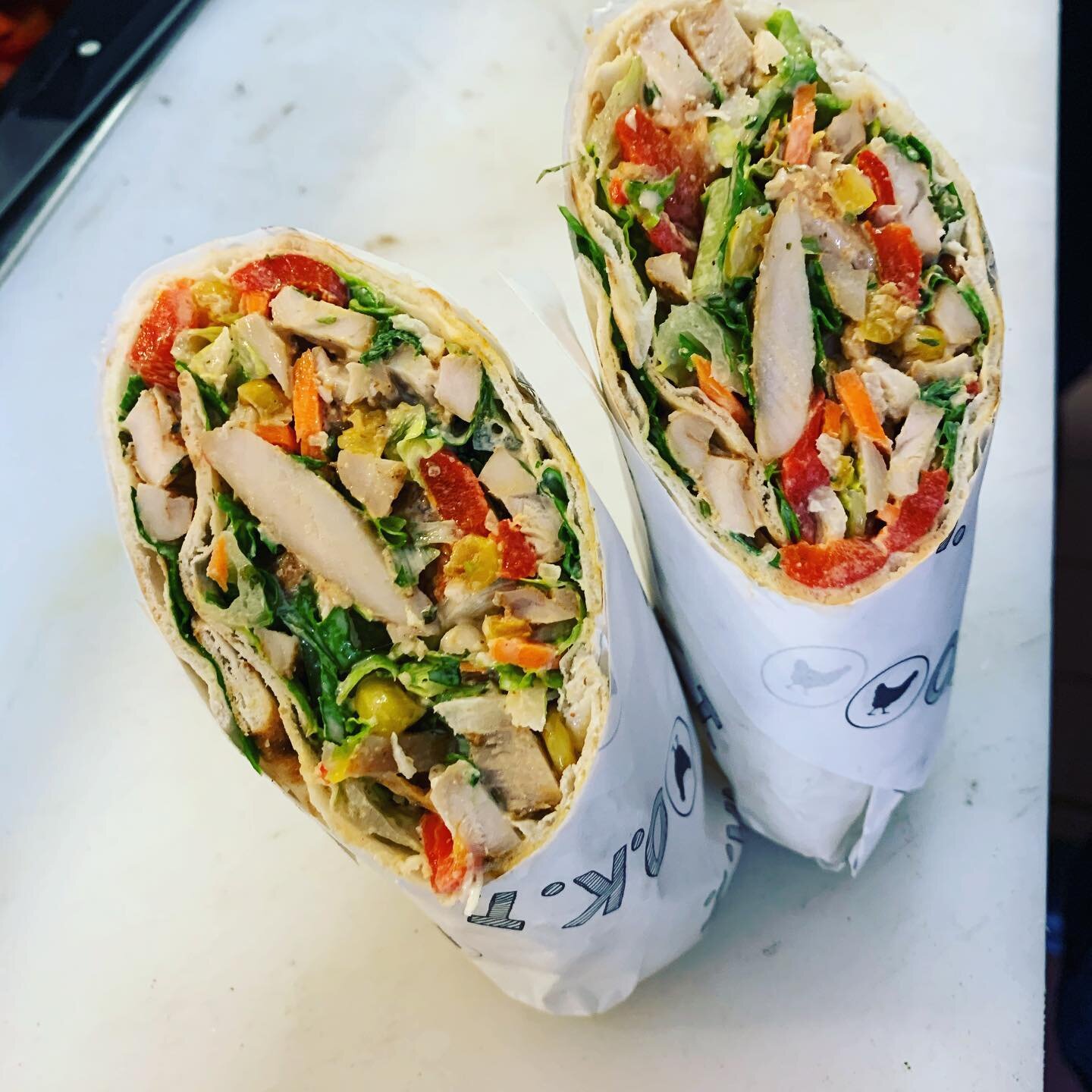 Try our new Asian Chicken Wrap!! (Veggie version also avail!)

On the daily menu offered Tues-Thurs.
.
.
@hillelatucla @ourkoshertable 
#kosherfoodie #yummy #lunchtime