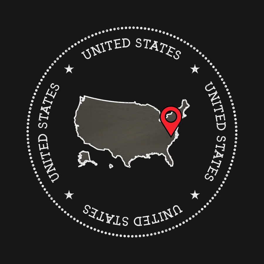 USA Map Pin