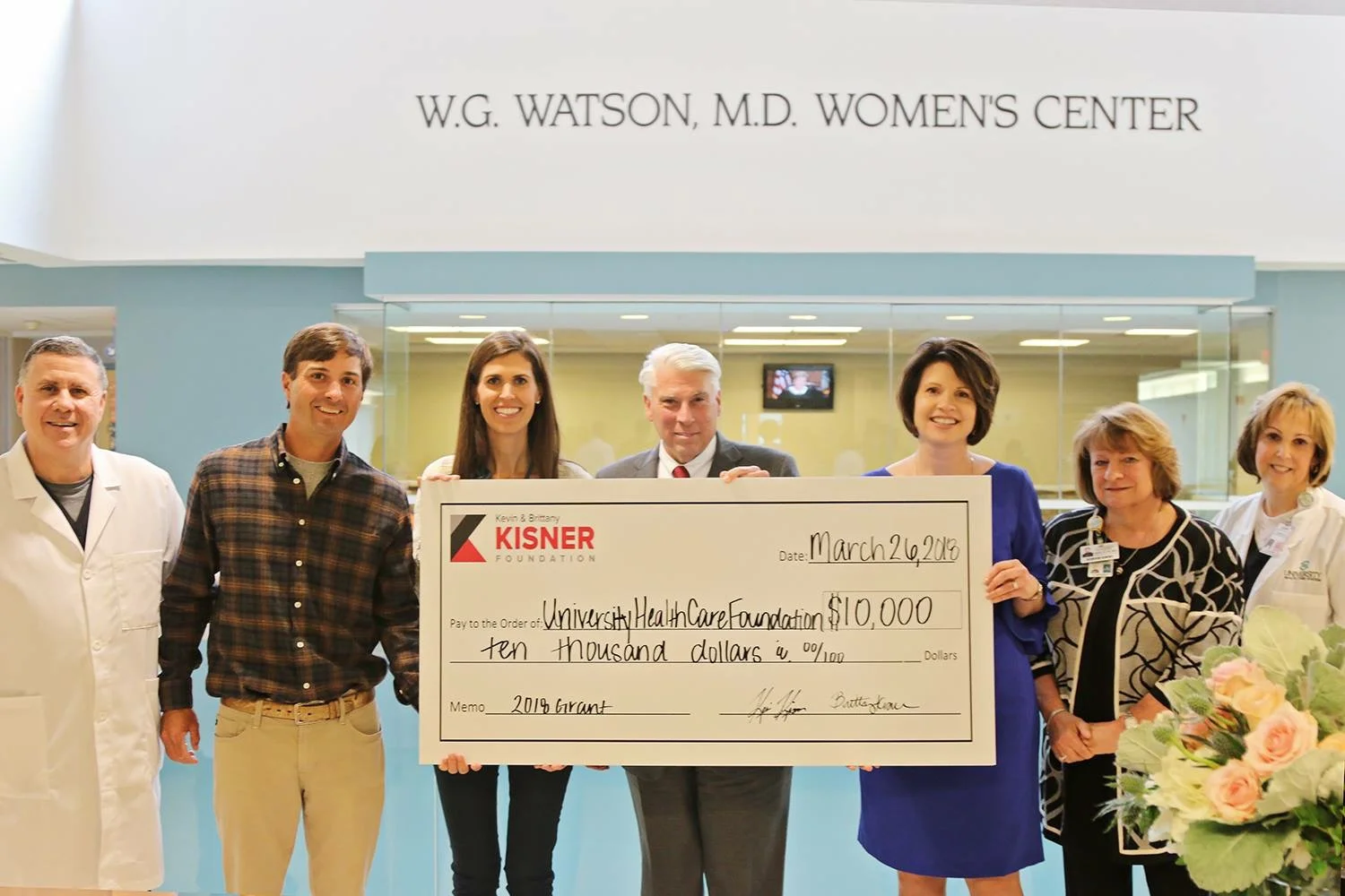 University Hospital FoundationThe Kisner Foundation awarded $10,000 to the NICU's Donor Milk Program at University Hospital.