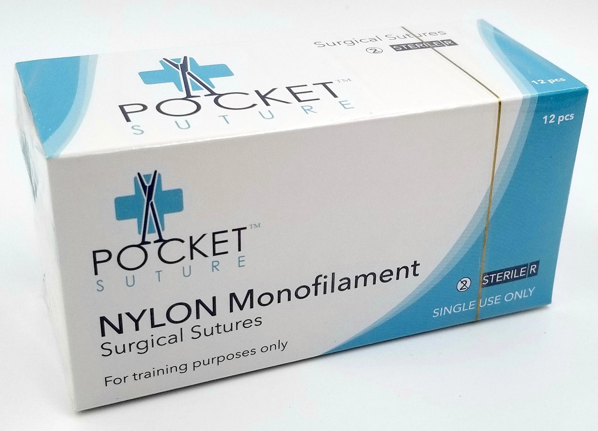 80 Pocket Suture™ Nylon Micro Monofilament Training Sutures — Pocket