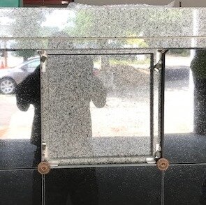 Polished Granite Interior Weather Door