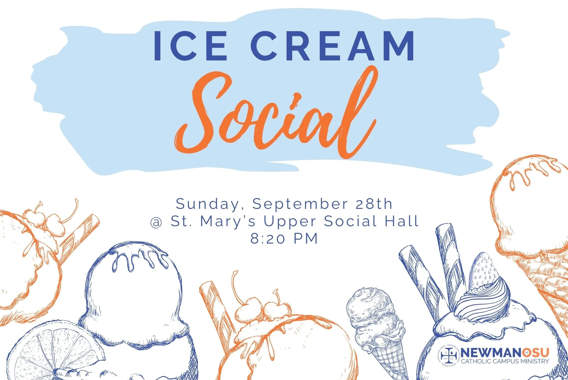 After Mass Ice Cream Social