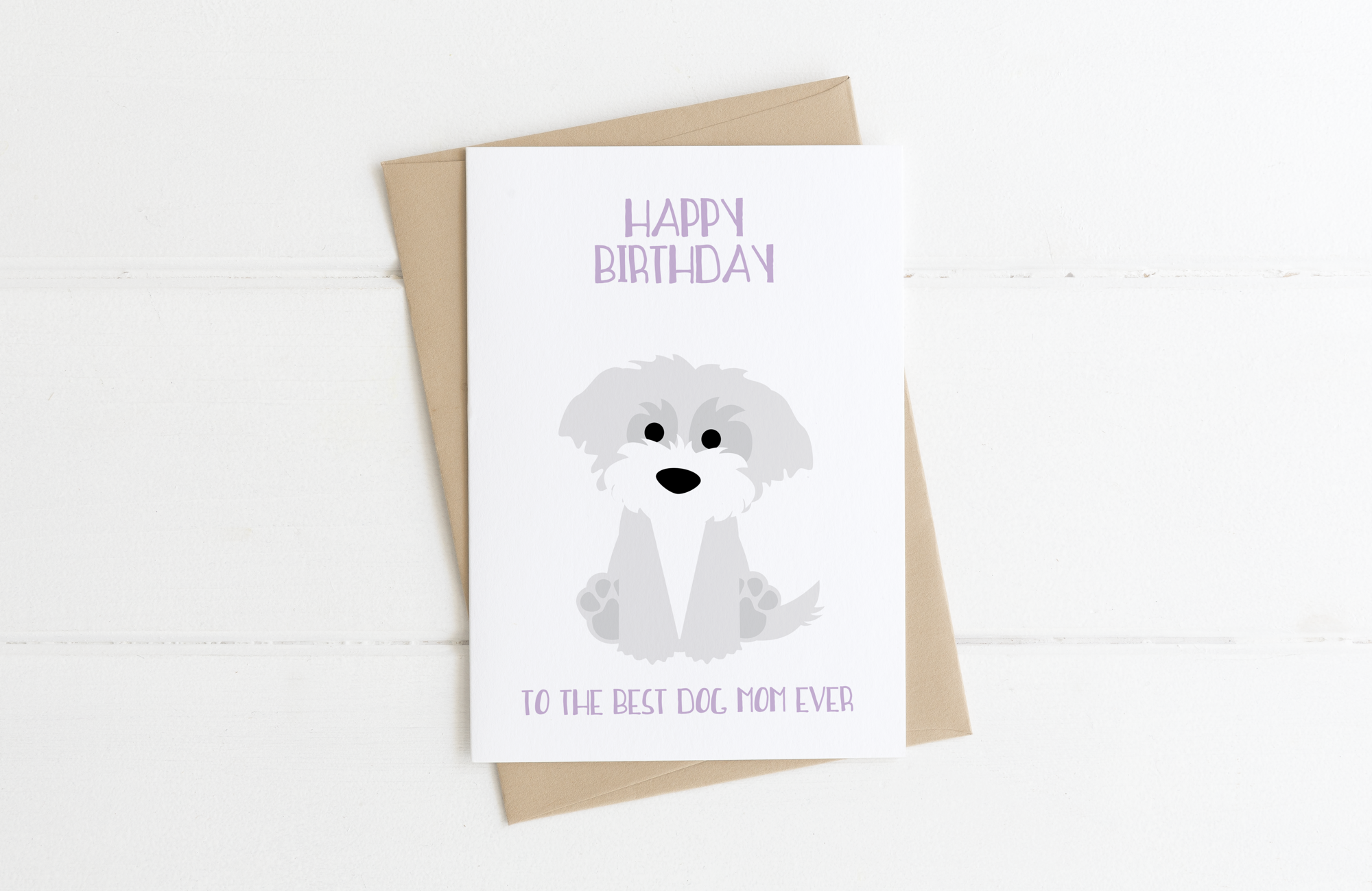 Cockapoo Dog Mom Birthday Card