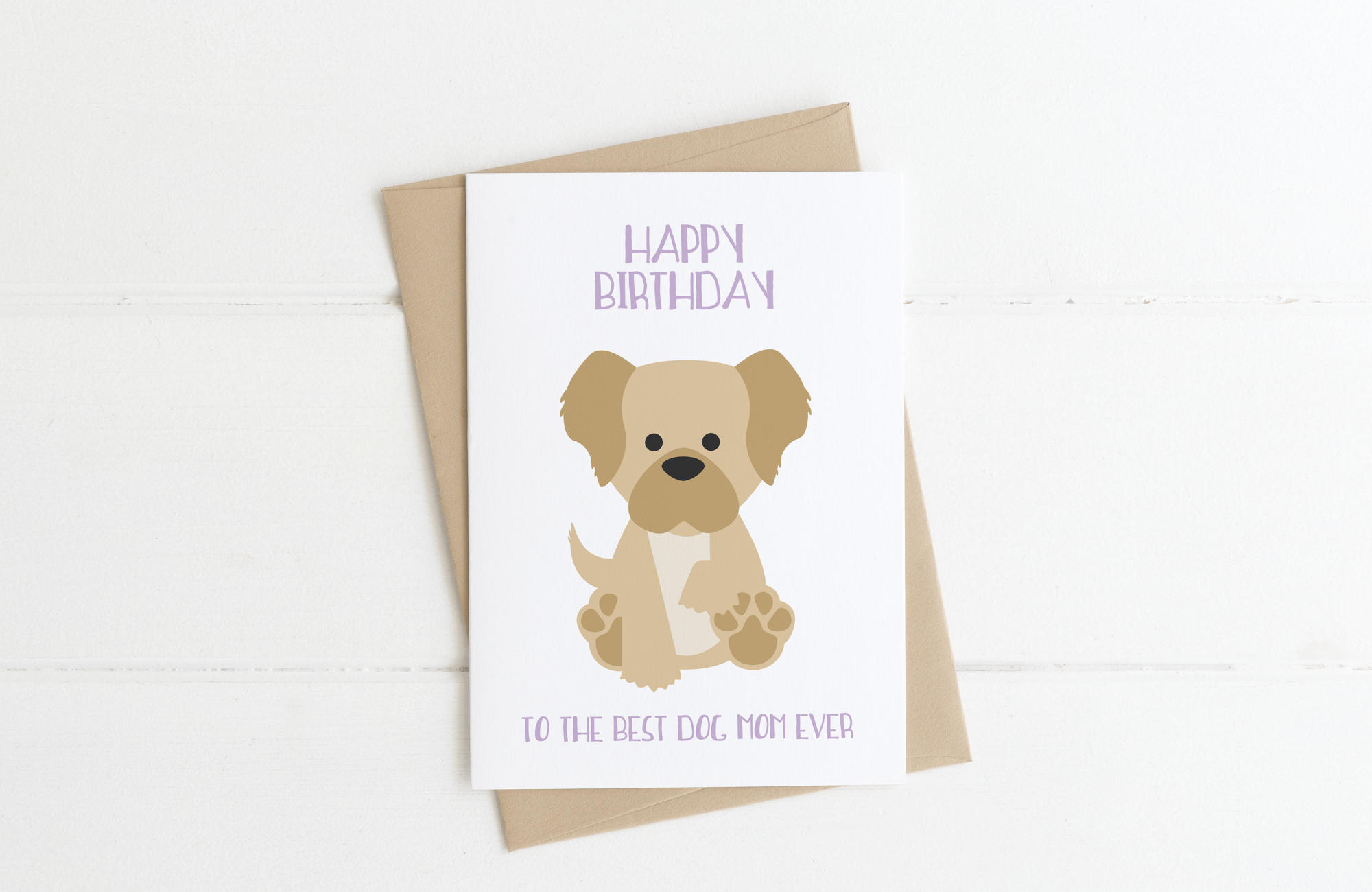 Labradoodle Goldendoodle Dog Mom Birthday Card