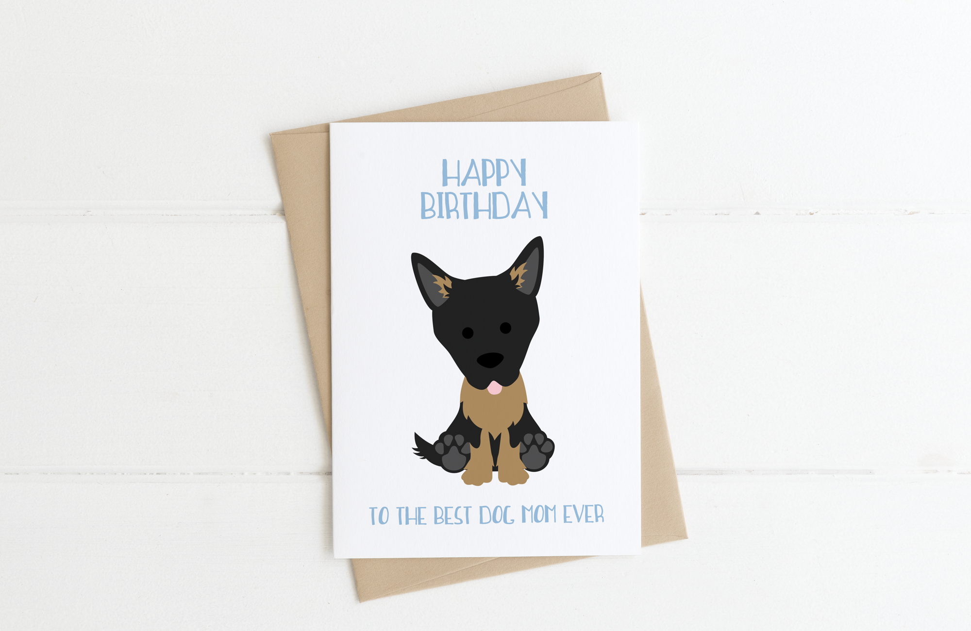 German Shepherd Dog Dad Birthday Card