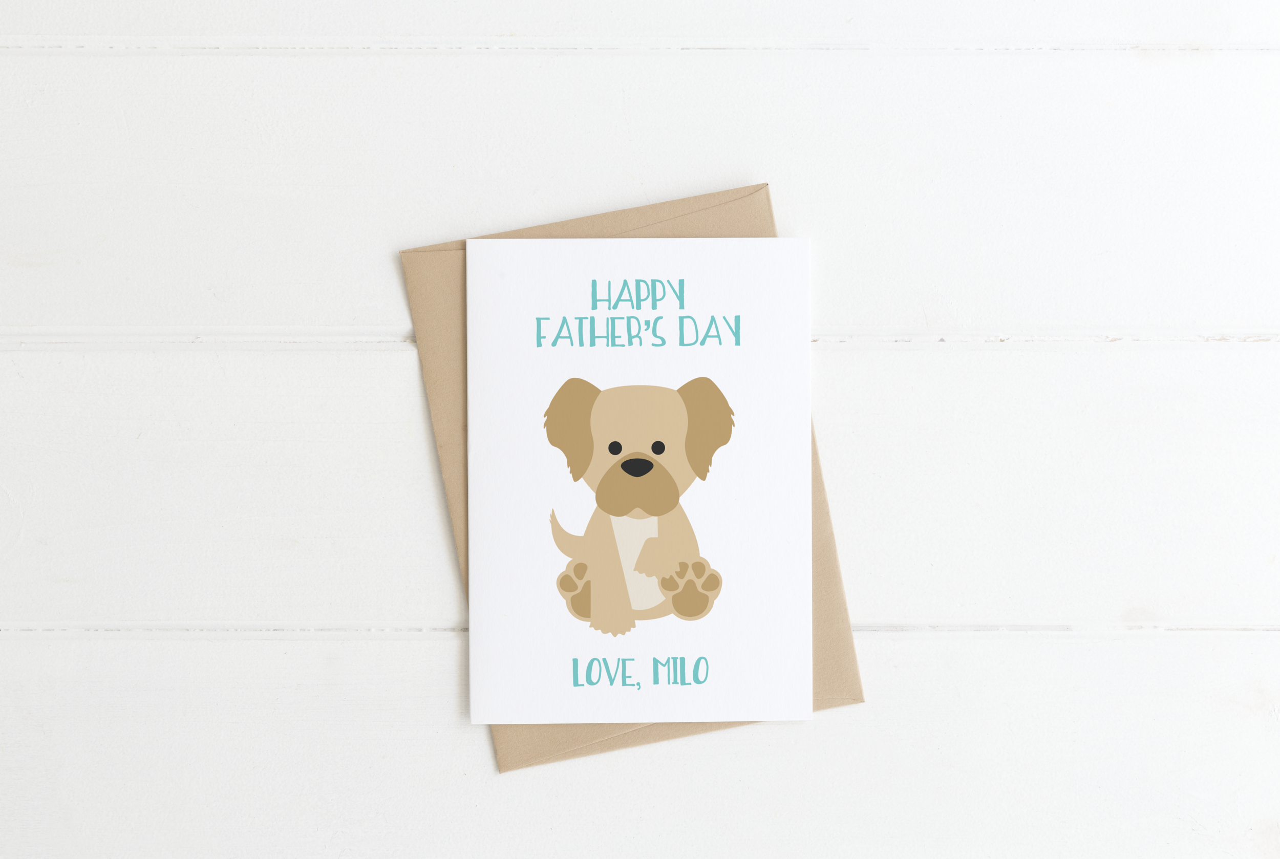 Labradoodle Dog Dad Father's Day Card