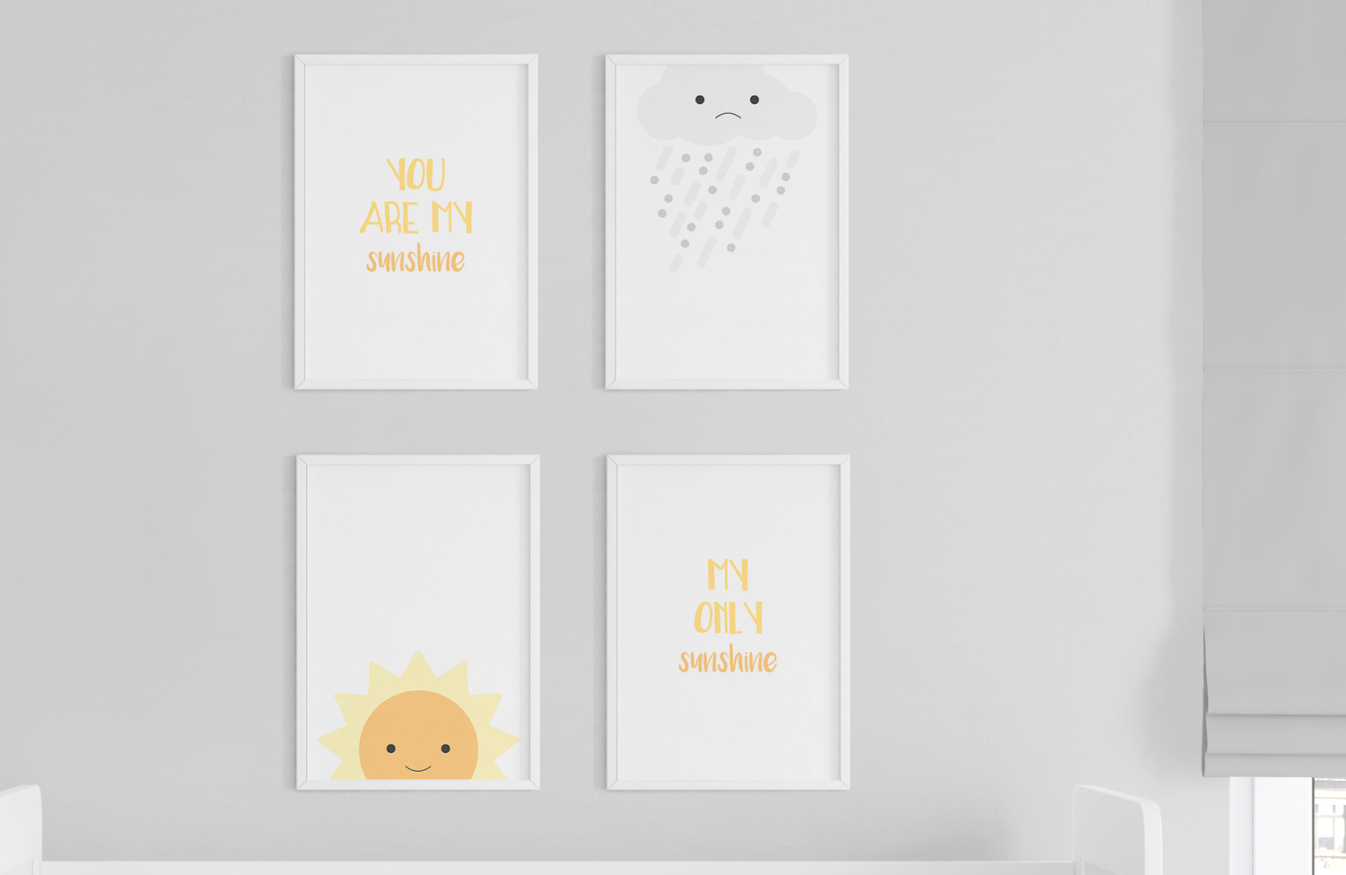 Goodnight Fox - Yellow & Gray Sunshine Nursery