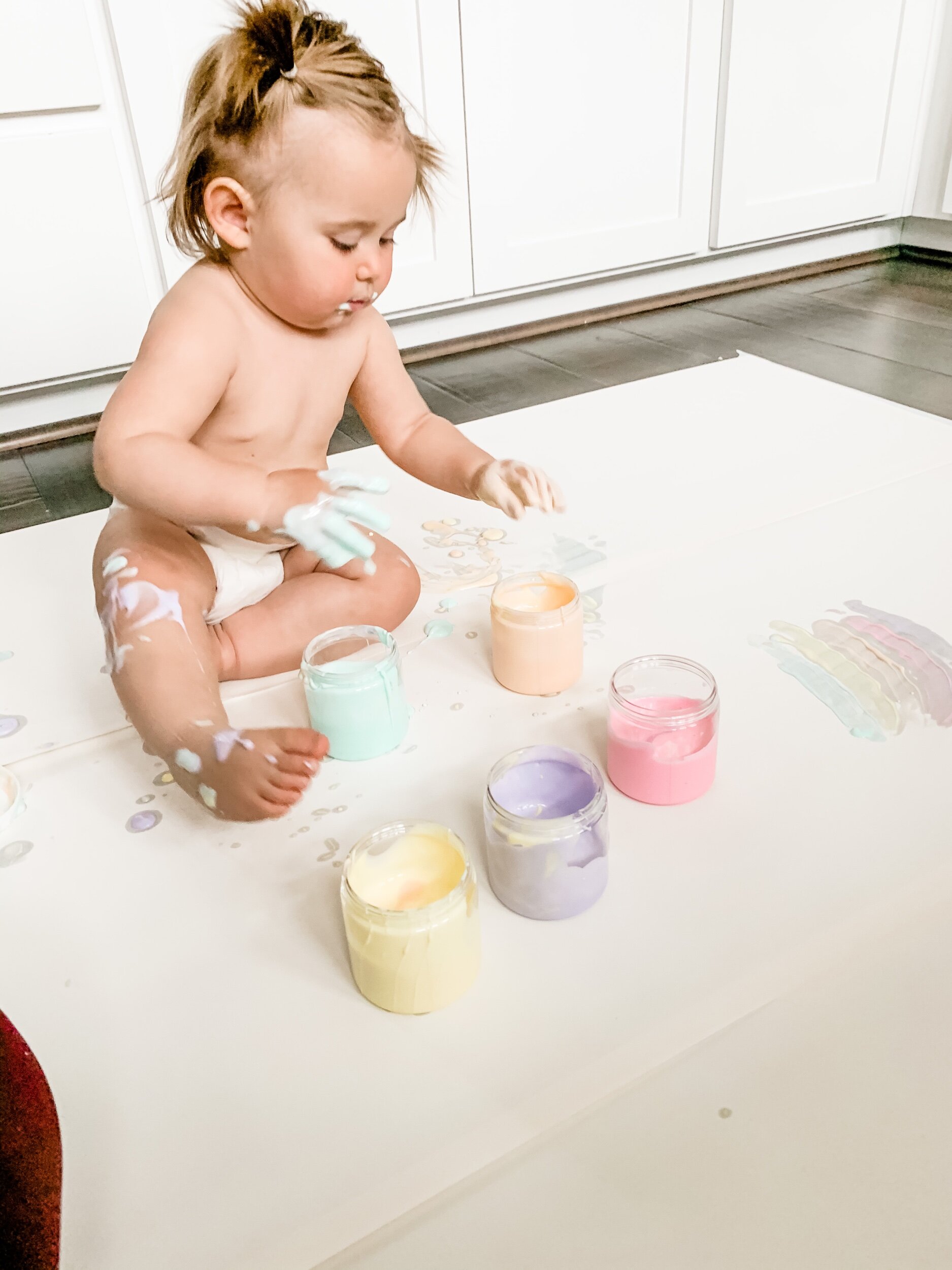 Edible Yogurt Finger Paint for Babies & Toddlers - The Default Cook