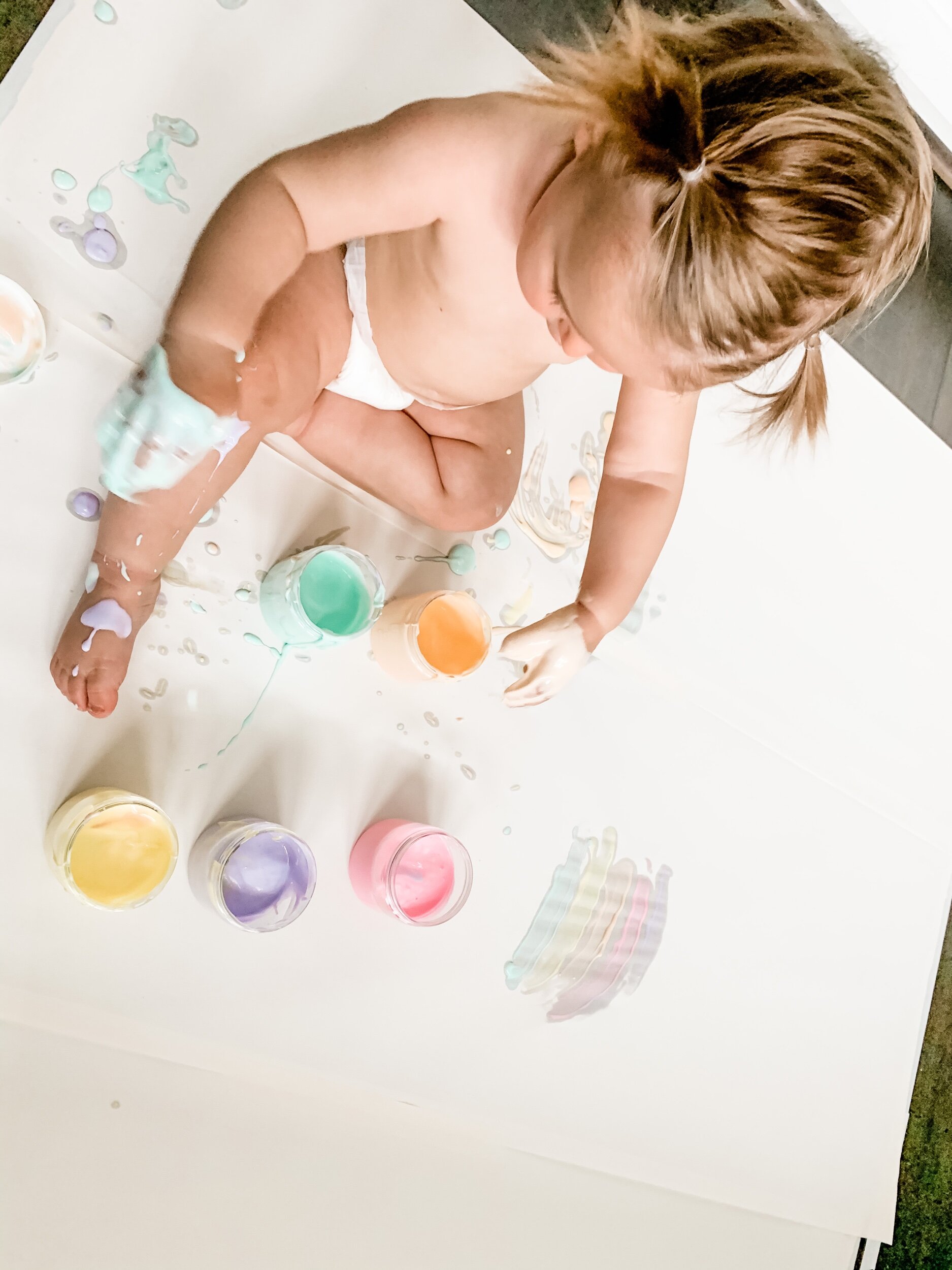 DIY Natural Baby Finger Paints - with vibrant colours! - how we montessori