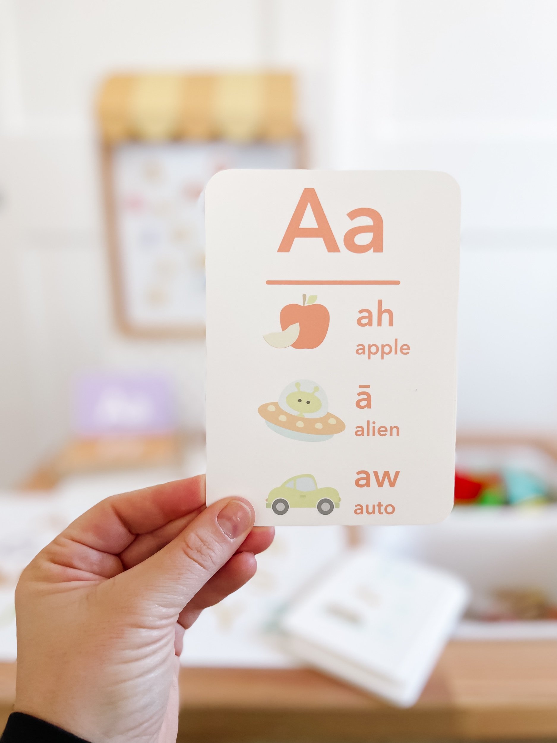 Letter sounds learning cards