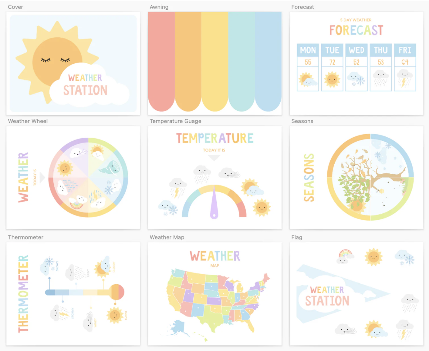 Weather Station Printable Play
