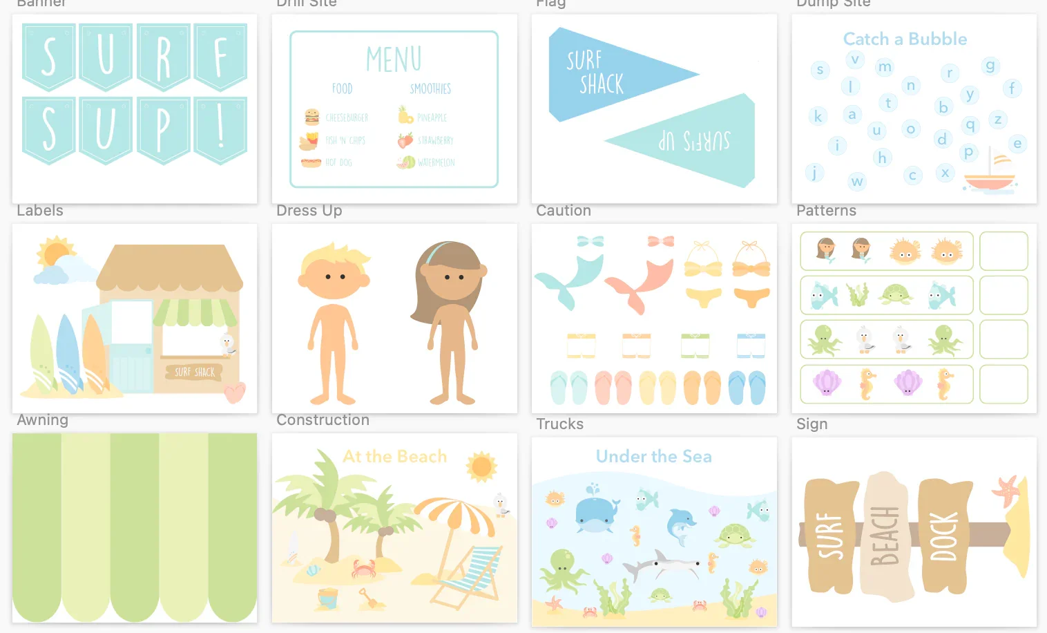 Surf Shack Dramatic Play