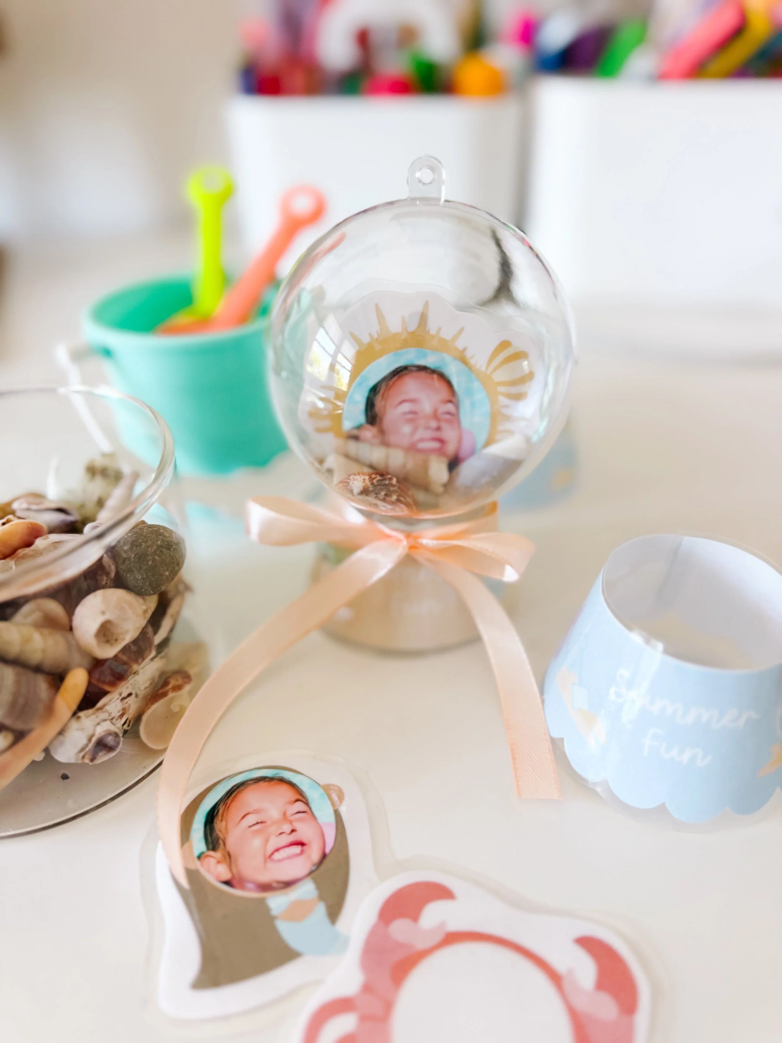 Printable Summer Keepsake Globe craft for kids