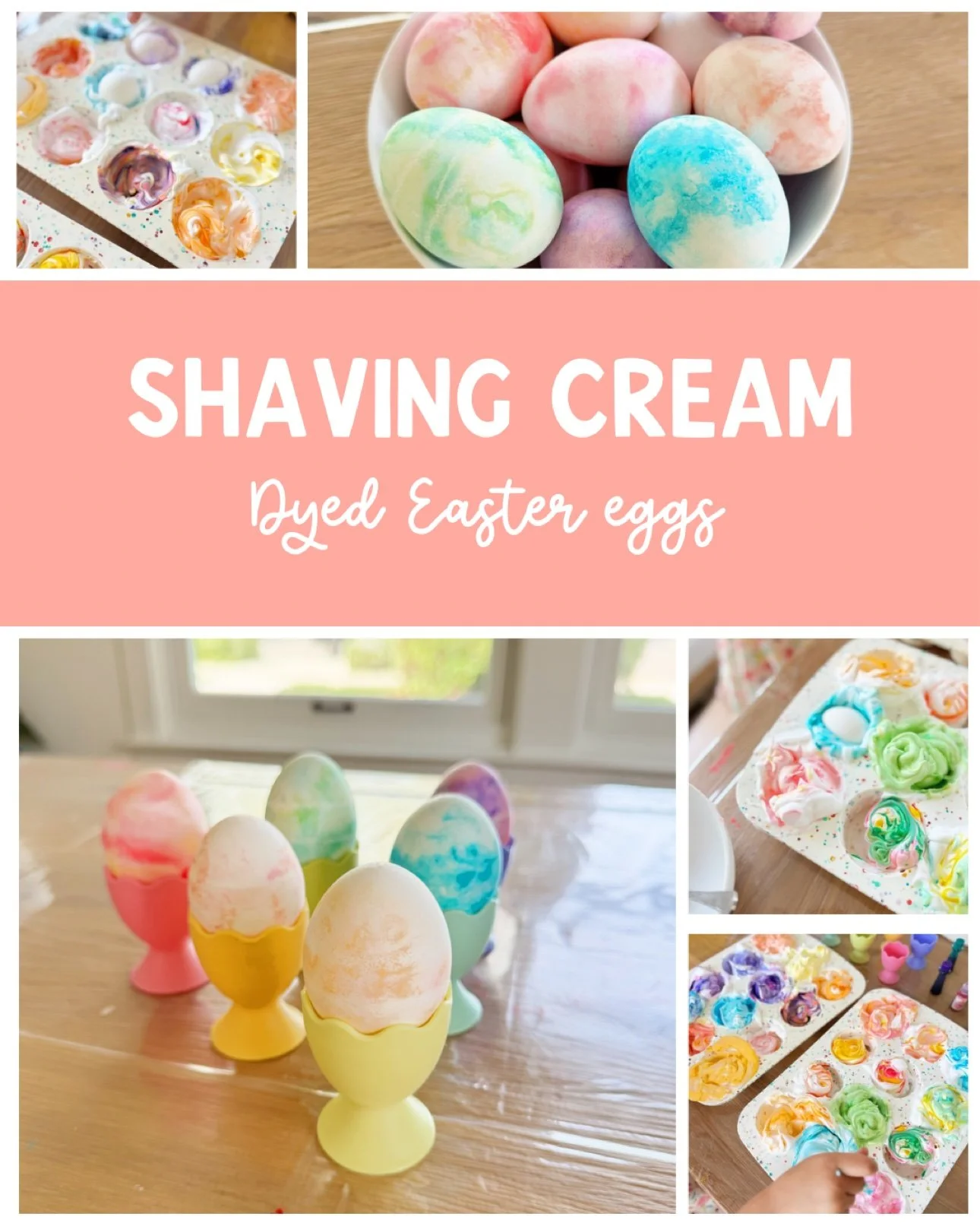 Shaving Cream Easter Eggs: Marbled Eggs with Shaving Foam
