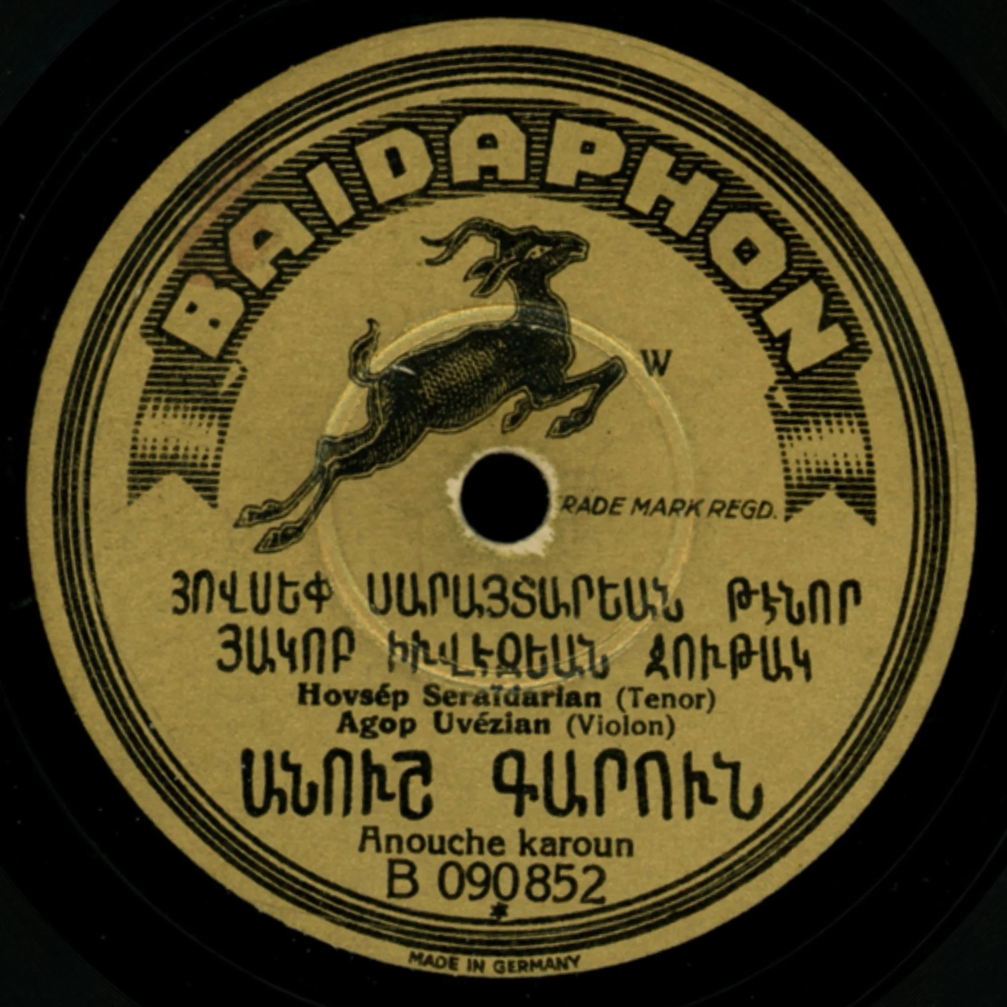 Hovsep Seraidarian Agop Uvezian Anouche Karoun