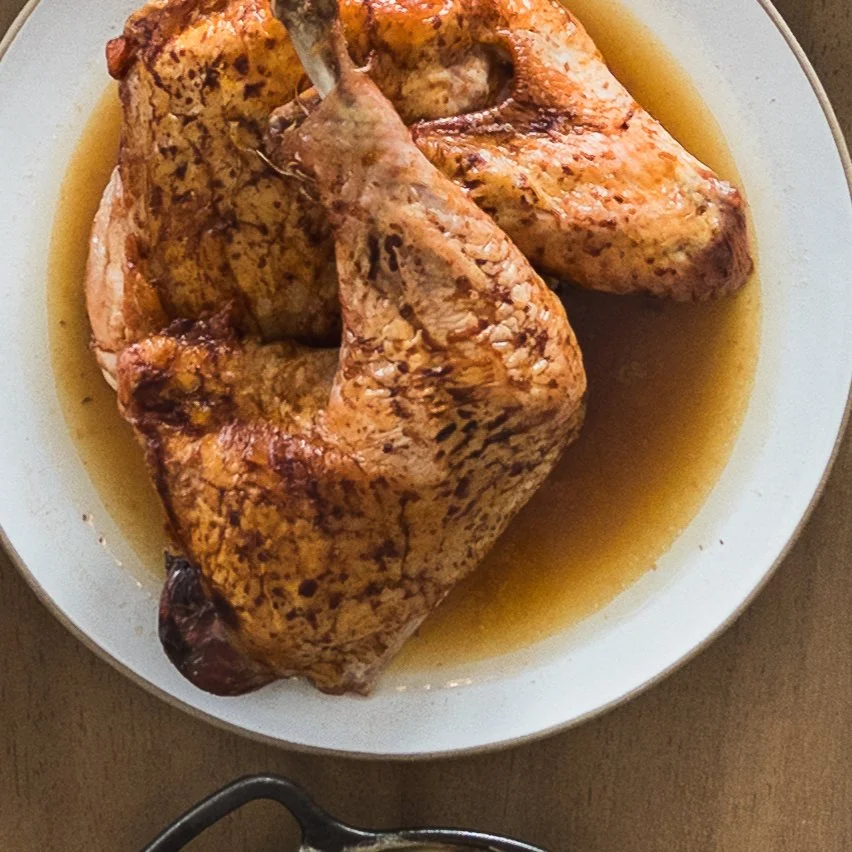 Braised Goffle Farms Half-Turkey