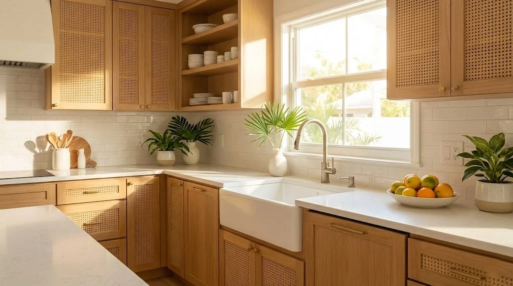 Bright, airy Florida-style kitchen