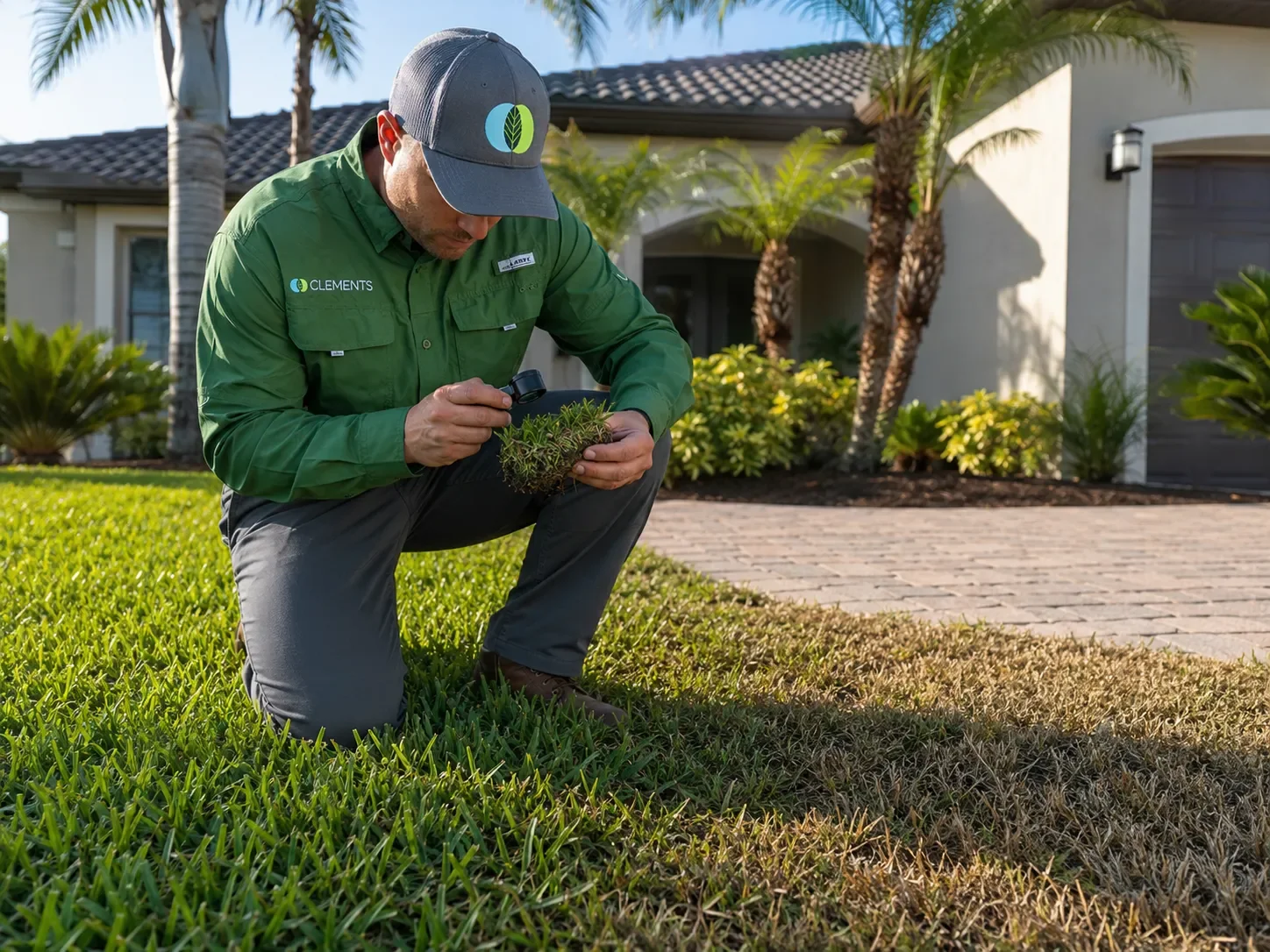 clements-tech-inspecting-a-diseased-lawn.webp