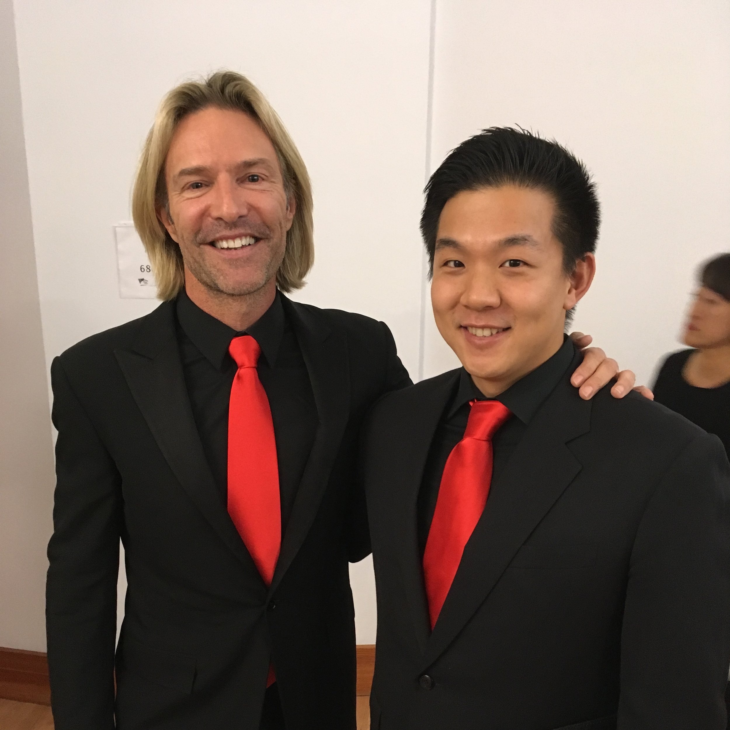Pre-performance with Eric Whitacre