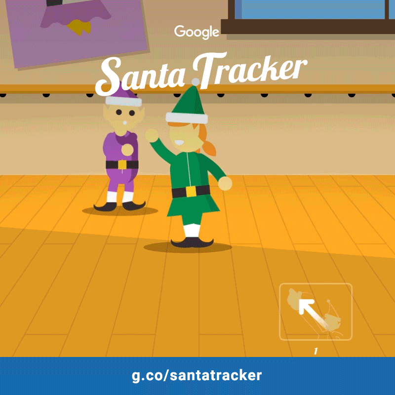 Easily shareable gifs - with a clear call to action - spread the holiday cheer