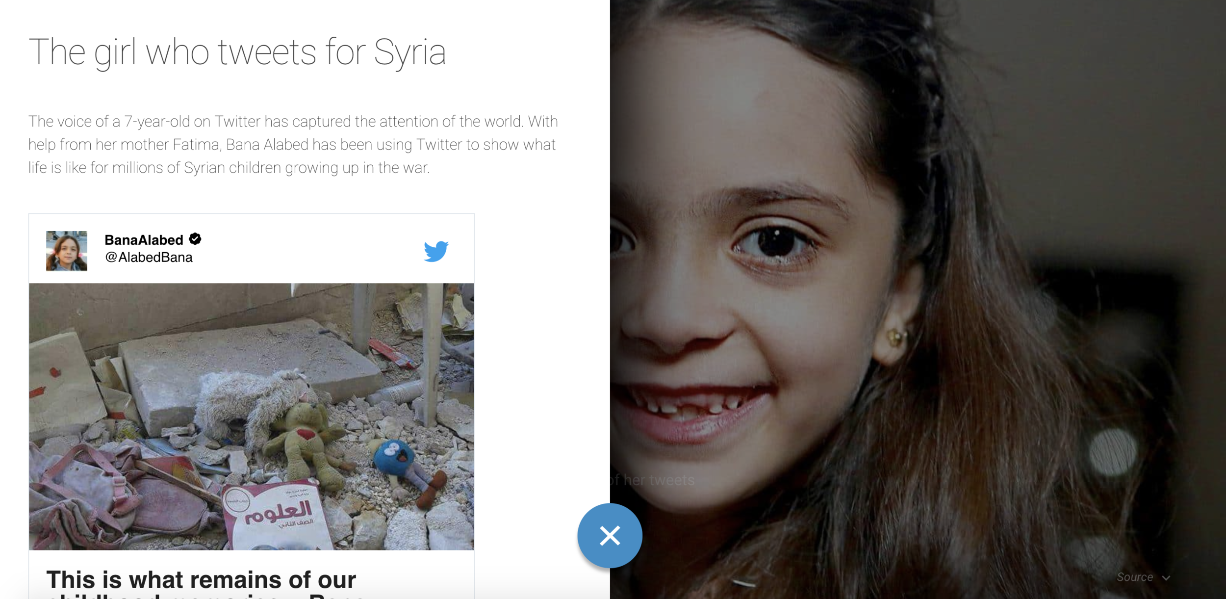 Non traditional, humanizing data sources. Social media posts from refugees, Google search trends from around the world, and YouTube search trends from within Syria showcases the human side. We all have phones, watch our favorite videos, and chat with our friends. The contrast of this data from refugees with how we use it in our lives brought the crisis to life for people around the world.