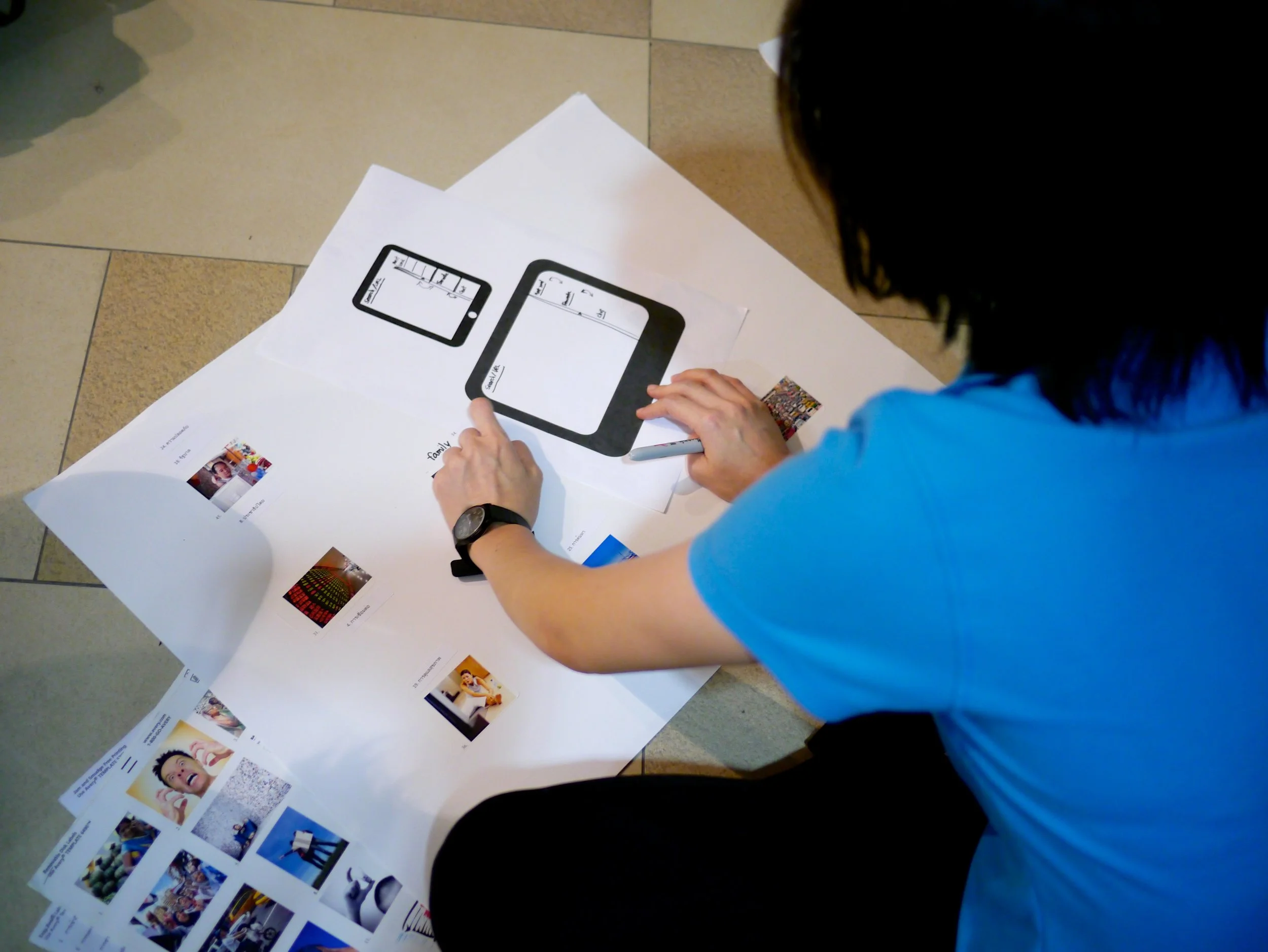 Bangkok participant engaged in a “future of the browser” exercise (August 2013)
