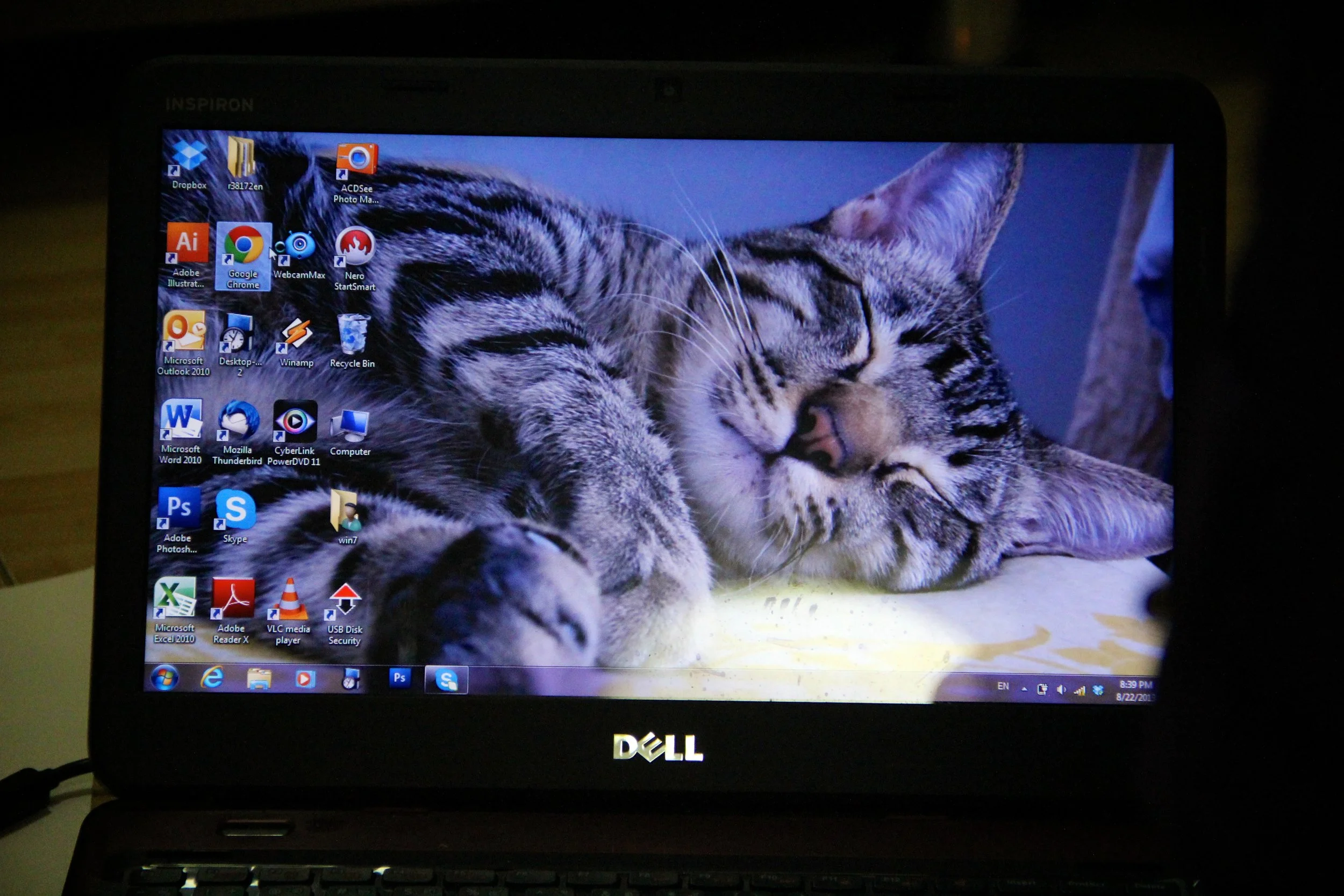 Chiang Mai participant’s desktop (August 2013)