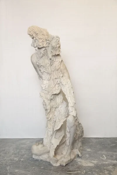 Cinq à Sept 1 , 2017 Hydrocal, fgr plaster, glass fiber, steel 22 x 21 x 70 inches
