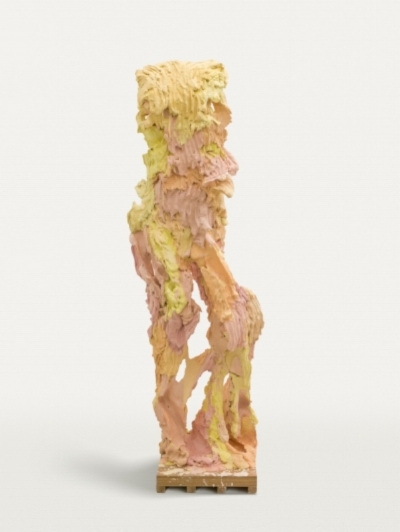H2 , 2017 Hydrocal, steel, pigment