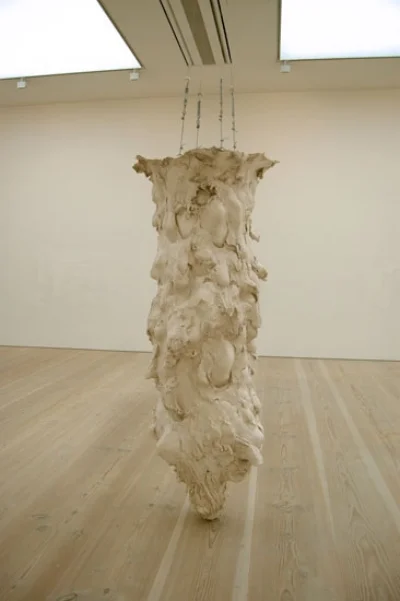 Down, 2009 , Plaster, Acrylic polymer with a rigid polyurethane foam core 210 x 69 x 65 cm