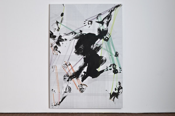 Inversion , Arch , 2012 Ink and colored pencil on canvas 200 x 100 cm