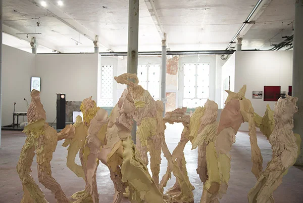 Go Out , 2016, site specific work installed at the 5th Moscow International Biennale for Young Art