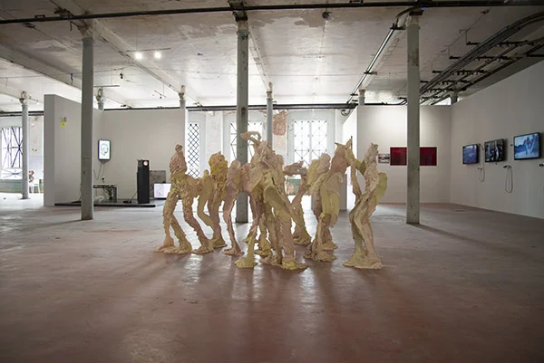 Go Out , 2016, Site specific installation, 5th Moscow International Biennale for Young Art