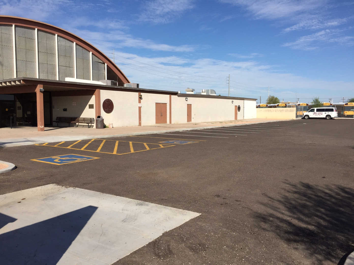 Parking lot view 1