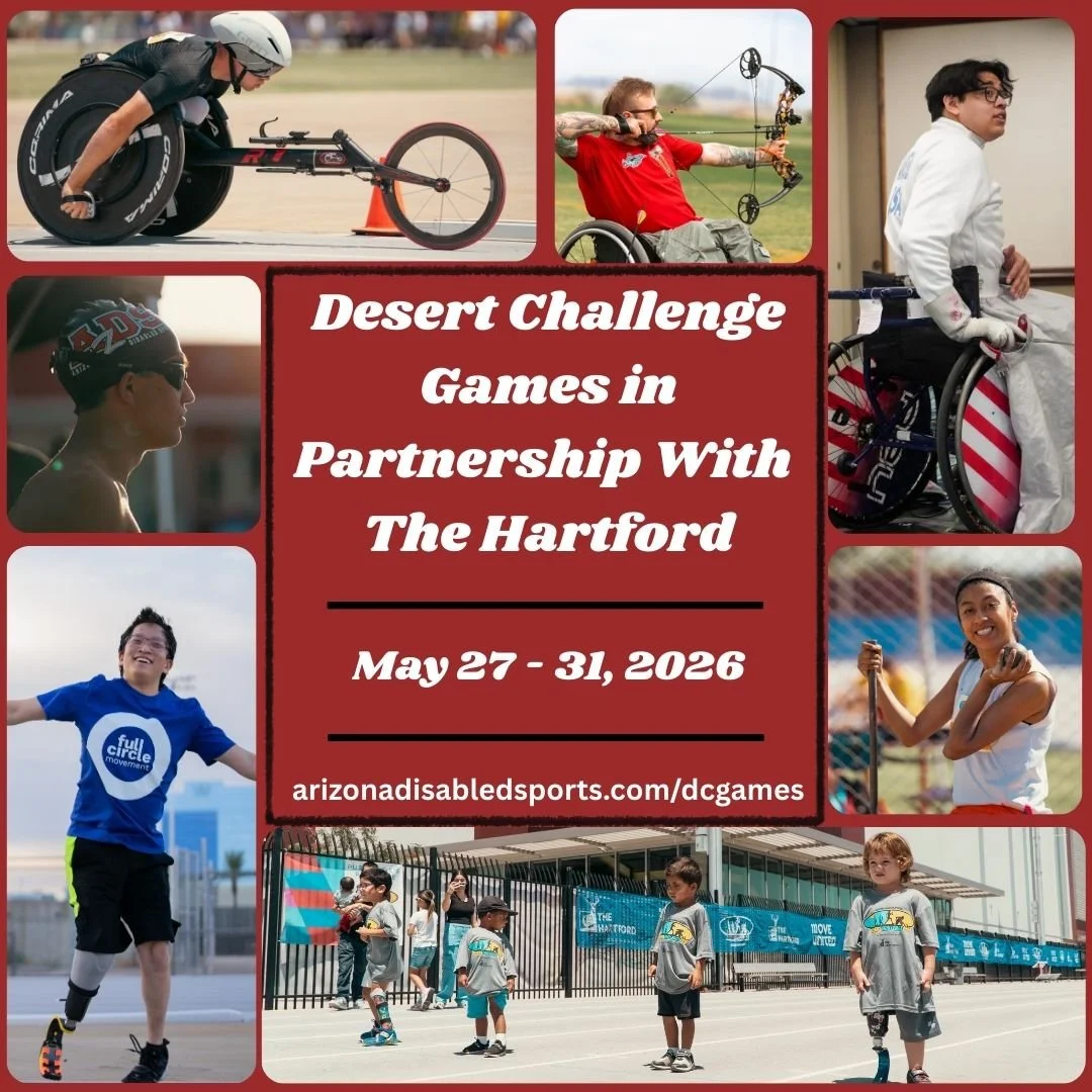 🚨 DESERT CHALLENGE GAMES REGISTRATION IS OPEN 🚨

Registration is live for the 2026 Desert Challenge Games in Partnership With @thehartford  May 27th -  May 31st.

AzDS is excited to welcome athletes from all over the world to the East Valley. The D