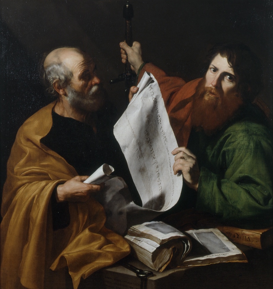 Imaginative illustration of the true Apostles Peter and Paul