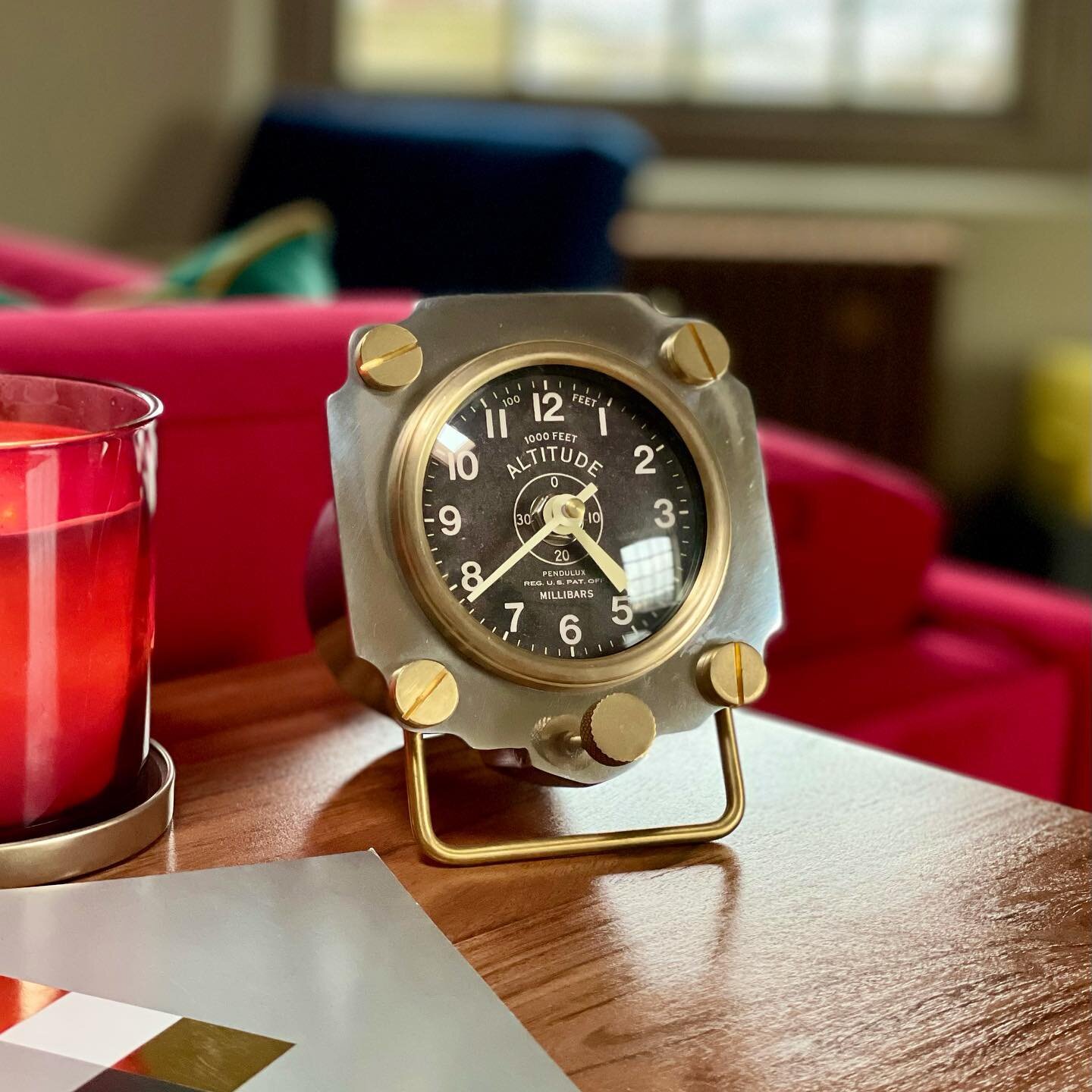 Now that we&rsquo;ve completed most major design elements for the Tower (more photos to follow), it&rsquo;s great to focus and celebrate the unique details. We discovered this repurposed aviator clock from @wearetrouva, made by @penduluxhome. Check o