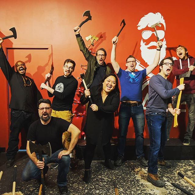 Let's celebrate the holidays... by throwing some axes!
#happyholidays I #axe I #ragemontreal I #rageaxethrowing I #christmasparty I #fun I #gamedevlife I #throwit I #lumberjack