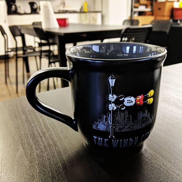Last day before the holidays! Let's start with a coffee... #happyholidays I #coffee I #mickey I #windycity I #ratloopcanada I #mug I #gamedevlife