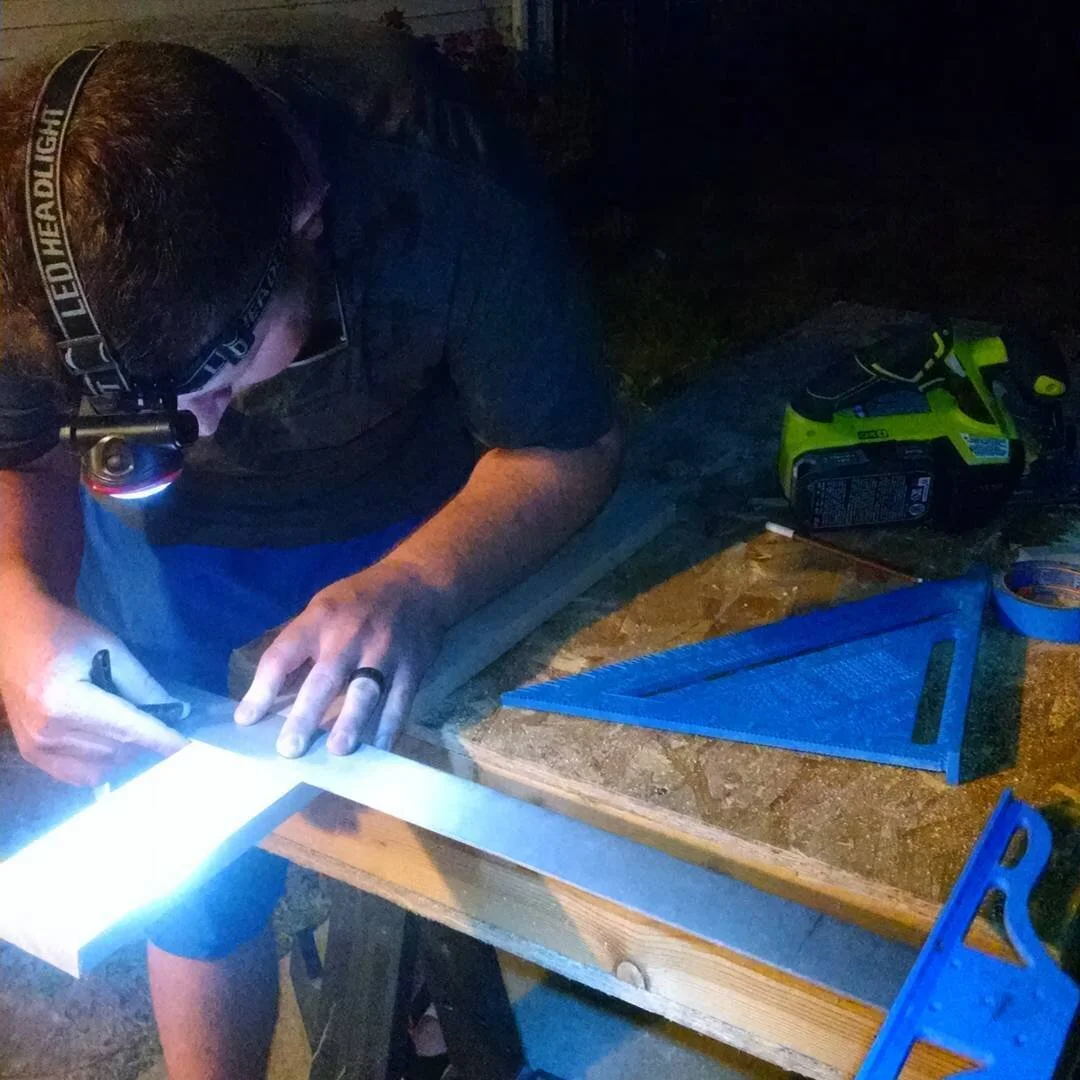 &quot;Is it good? I can't see anymore.&quot; #mcm #myinternisbetterthanyours #internnick #headlampworkshop