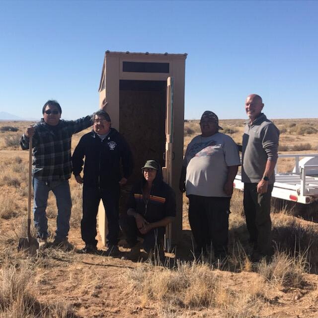 Nov 2019 Hopi Nation Ag land Tiny Town Composting Toilet donation.jpg