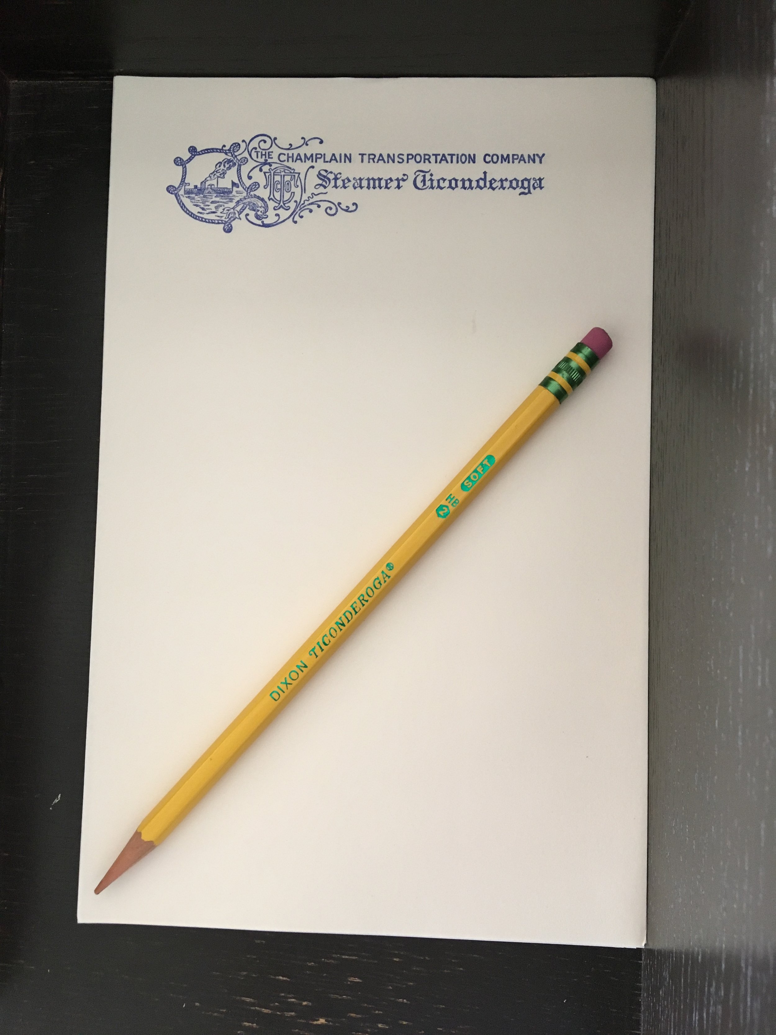 the ticonderoga pencil and paper .JPG