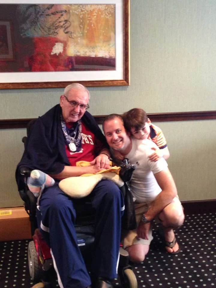 Uncle Paul with Steven and Liam August 9, 2014